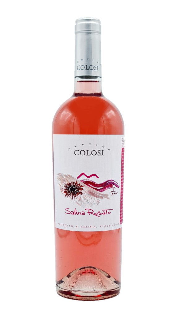 bottiglia di vino rosato Cantina Colosi Salina rosato bottiglia da 75 centilitri