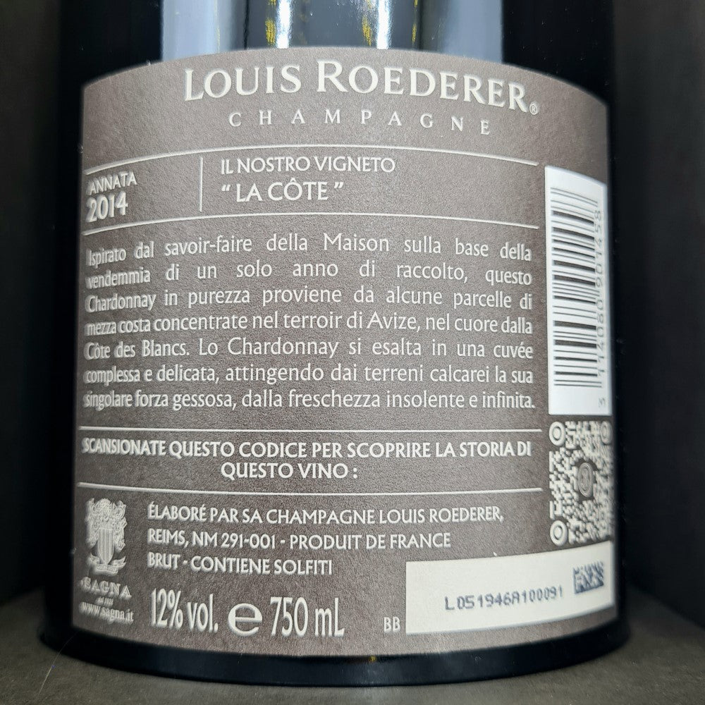 Louis Roederer - Chapagne Brut Blanc de Blancs 2014 cl75 con astuccio